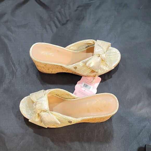 BRAND NEW SAM & LIBBY WEDGE CORK WEDGE HEEL SANDAL - Picture 10 of 16